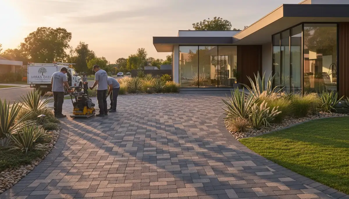 Driveway pavers installed in Stockton, CA for a durable, attractive landscaping upgrade