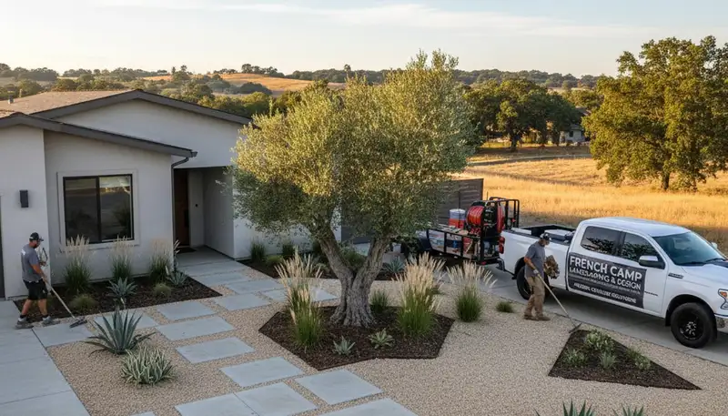 Landscaping service in Stockton, CA for lawn care, garden design, and outdoor maintenance