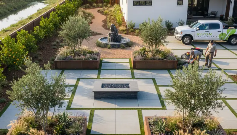 Landscaping service in Stockton, CA for lawn care, yard maintenance, and outdoor curb appeal