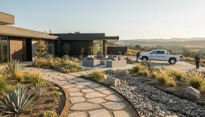 Landscaping team in Stockton, CA providing professional lawn and landscape services