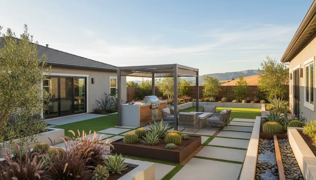 Landscaping crew serving Stockton, CA with professional lawn and yard care