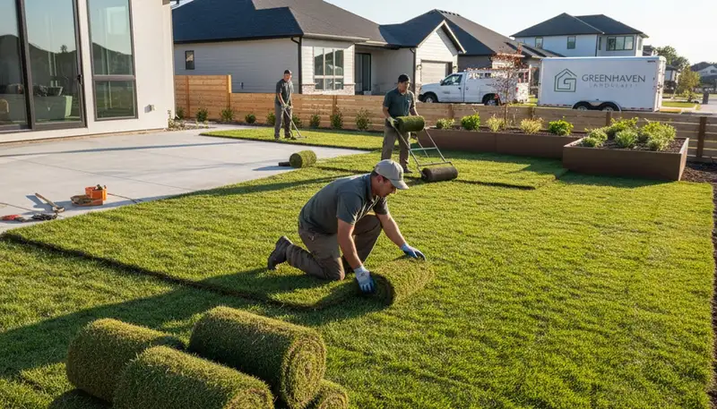 Sod installation in Stockton, CA by Chop Chop Landscaping for a lush, durable lawn